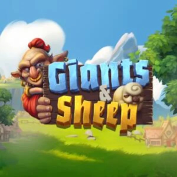 Giants and Sheep online game logo by Relax Gaming on mr-pachocasino.it