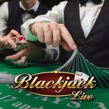 Live Blackjack logo – Live Casino by Evolution at MrPacho Casino
