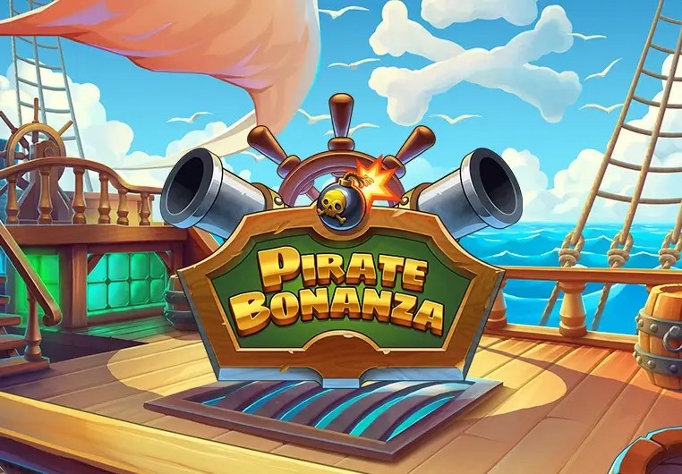 Pirate Bonanza Slot online game logo by Backseat Gaming on mr-pachocasino.it